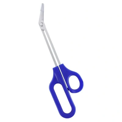 Image of Frcolor Long Handle Toenail Scissor Clippers, Thick Nails Easy Reach Scissors Ergonomic Elderly Cuticle for Women and Men