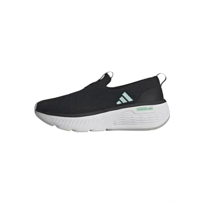 Image of adidas Women&#039;s Cloudfoam GO Lounger Shoes, core Black/semi Flash Aqua/Cloud White, 4.5 UK