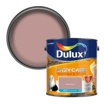 Image of Dulux Easycare Washable &amp; Tough Matt Emulsion Paint Pressed Petal 2.5L