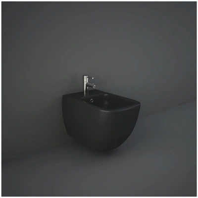 Image of RAK Ceramics Feeling Wall Hung Bidet Black MP07504A