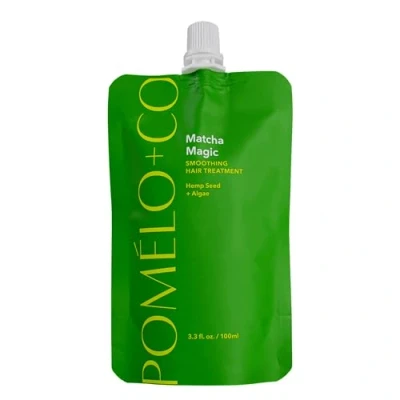 Image of Pomélo+Co. 99.3% Natural Anti Frizz Hair Mask up to 30 Washes/Hair for Dry Hair, Care Broken Treatment Bleached Matcha Magic / 100 ml