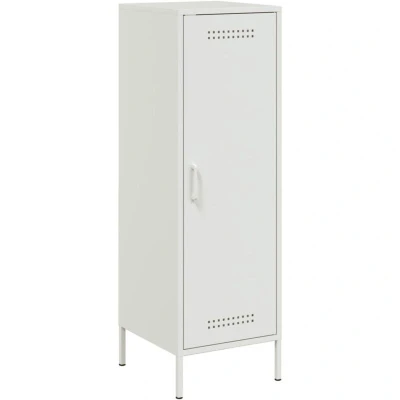 Image of vidaXL Highboard White 36x39x113 cm Steel