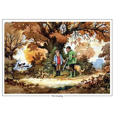 Image of Thelwell The Gundog by Norman A5 shooting and dog greeting card with Envelope