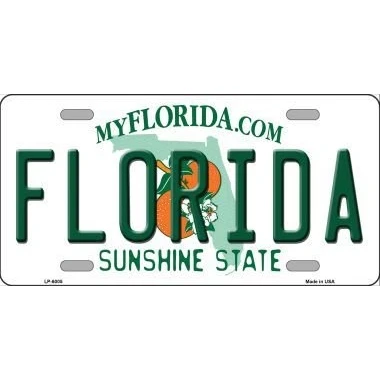 Image of Florida Novelty Metal License Plate Tag LP 6005