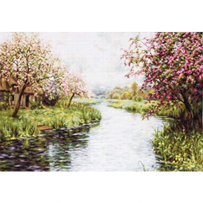Image of LUCAS Cross Stitch kit, Cotton, Multicoloured, 66,5x45cm