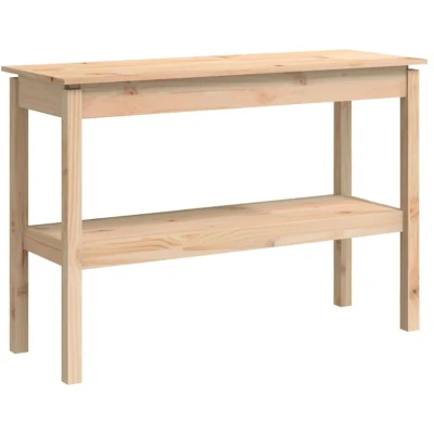 Image of vidaXL Console Table 110x40x75 cm Solid Wood Pine