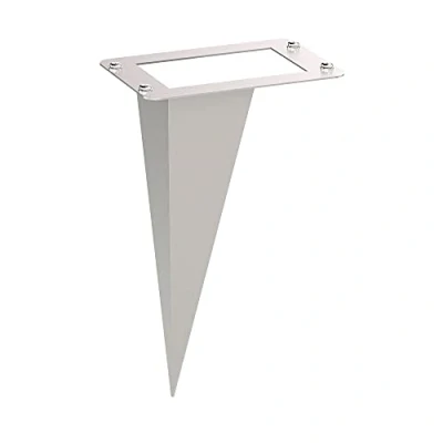 Image of ledscom.de Garden Ground Spike, for POMI, Stainless Steel, 18cm, 8 x 11,5cm, Socket Column, Pillar, Socket, Outdoor, Power, Supply, mounting,