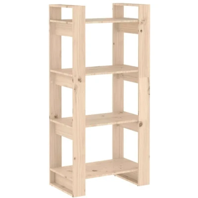 Image of vidaXL Book Cabinet/Room Divider 60x35x125 cm Solid Wood