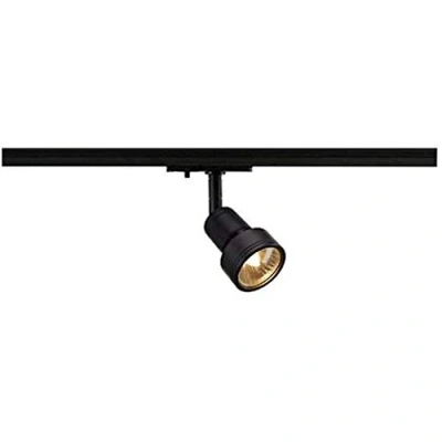 Image of SLV 1 Phase Puri/Spotlight, LED spot, Ceiling, Track System, Interior Lighting / GU10 50W Black, Aluminium, 50 W
