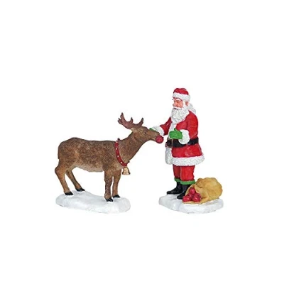 Image of Lemax Christmas Village Reindeer Treats Set Of 2 62226