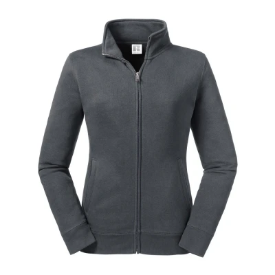 Image of Russell Athletic Womens/Ladies Authentic Sweat Jacket (Convoy Grey) Multicolour Size Medium