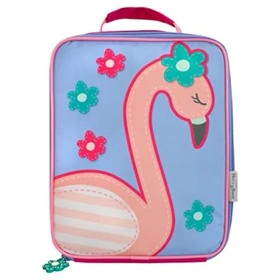 Image of Harry Bear Girls Flamingo Lunch Bag Kids School Box Pink One Size