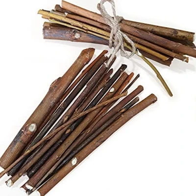Image of Nature&#039;s Goodies Organic White Willow UK Wood Sticks Pet Chew Toy for Rabbits Guinea Pigs and Small Pets