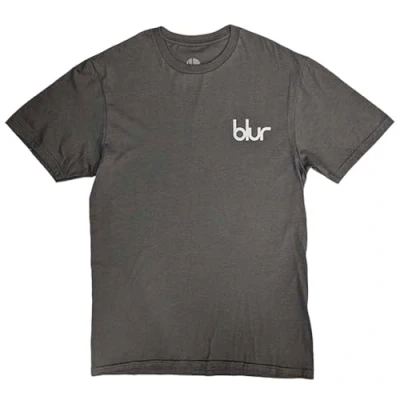 Image of Rock Off officially licensed products Blur Parklife Pocket Logo T Shirt L Charcoal