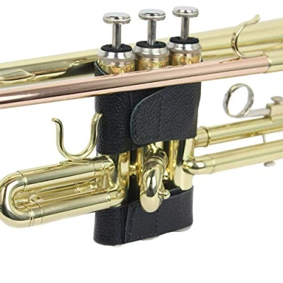 Image of MoonEmbassy Trumpet Valve guard, Genuine Leather, B Flat Horn
