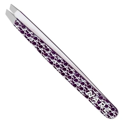 Image of NARZ Professional Slanted Tweezer for Facial Hair Women &amp; Men Stainless Steel Precision Tweezers Ingrown