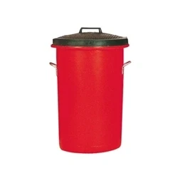 Image of Heavy Duty Coloured Dustbin 85 Litre Red