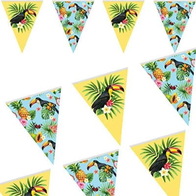 Image of Folat 20724 Tropical Toucan Bunting Garland, Multi Color