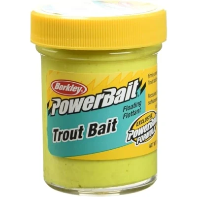 Image of Berkley Powerbait Biodegradable Troutbait Sunshine yellow, Twin Pack 50 g