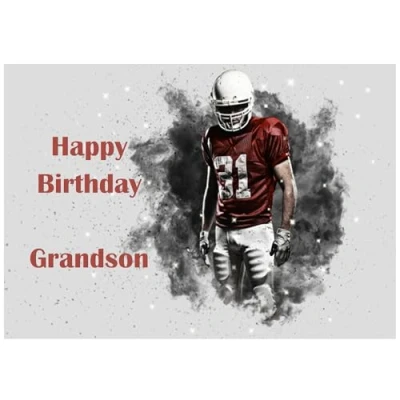 Image of Beebooh cards American football player Grandson birthday card