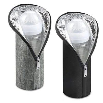 Image of Diyfixlcd 2 Pack Insulated Baby Bottle Bags, Cooler Tote Nursing Warmer Bag for Outing Milk Storage