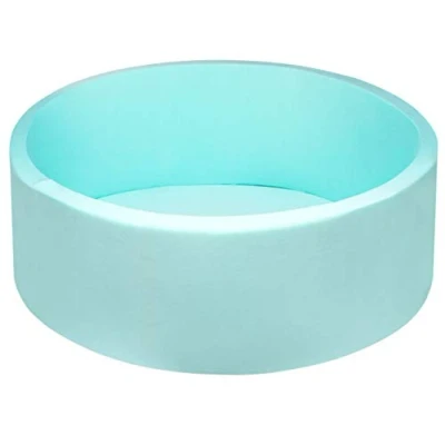 Image of DIVCHI Kids Foam Ball Pit, Kiddie Balls Pool Soft Baby Playpen Indoor Outdoor, Memory Pit For Children Toddler Boys Girls (Blue)