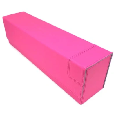 Image of docsmagic.de Premium Magnetic Tray Long Box Pink Large Card Deck Storage