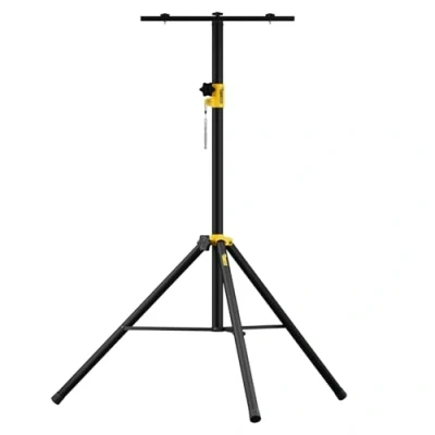 Image of SabreCut SCLEDTRIPB 2.1m Extra Tall Variable Height Telescopic Zone Tripod for Work Light Sitelight Floodlight PA Equipment