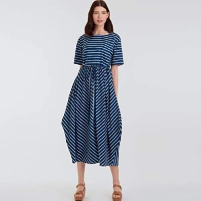 Image of Simplicity Sewing Pattern S9140 Misses&#039; Relaxed Pullover Dress, A (XXS XS S M L XL XXL)