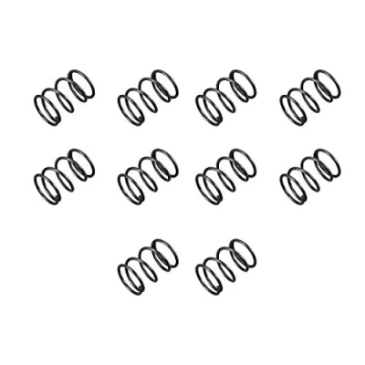 Image of sourcingmap Compression Spring 1.2mm Wire Dia , 14mm OD 20mm Free Length Steel Extension Spring,Black,10Pcs