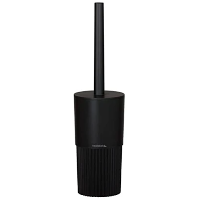 Image of Sealskin Brave Toilet brush and holder freestanding Black, B x H T: 105 400 mm