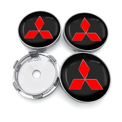Image of ZJCOZBH 4Pcs Hub Centre Caps, for Mitsubishi Asx Lancer Outlander Pajero Ralliart 56mm Caps Wheel Center Car Cover Caps,D