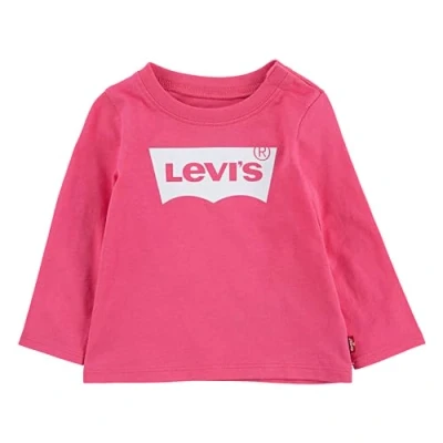 Image of Levi&#039;s Kids l/s Batwing Tee Baby Girls, Camellia Rose 24 Months
