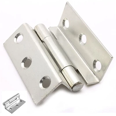 Image of Pair of Zinc Storm Proof Hinges for Window Shutters Heavy Duty Cranked 2.5&quot;/63mm