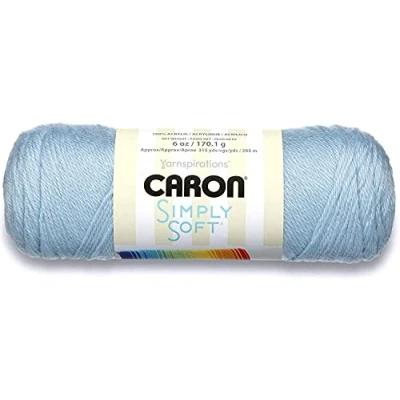 Image of Caron Simply Soft Acrylic Aran Knitting Wool Yarn 170g 9712 Blue