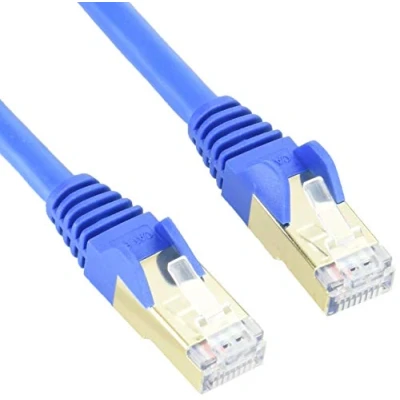 Image of StarTech.com 1 m CAT6a Ethernet Cable 10 Gigabit Shielded Snagless RJ45 100W PoE Patch Cord 10GbE STP Category 6a Network w/Strain Relief Blue Fluke Tested UL/TIA Certified (6ASPAT1MBL)