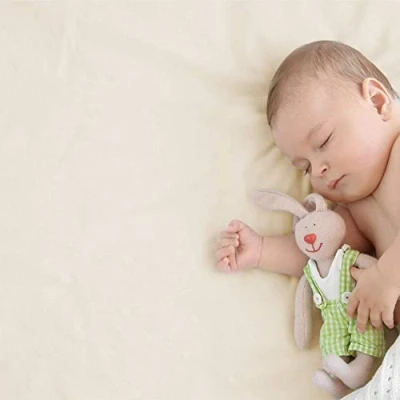 Image of Cot Fitted Sheet 100% Cotton 120x60cm Pack Of 4 Cream