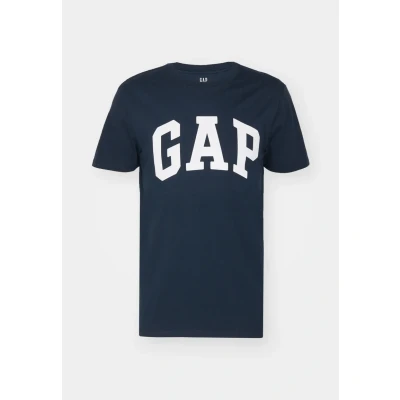 Image of GAP Everyday SOFT LOGO Print Tshirt, Men&#039;s, Size: XS, Tapestry navy