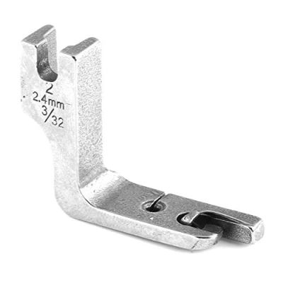 Image of High Shank Rolled Hem Foot, Presser Akozon Universal Industrial Single needle Fat Bed Sewing Machine Foot (2.4MM)