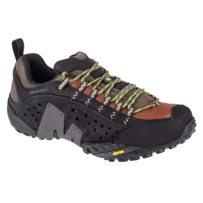 Image of Merrell Men&#039;s INTERCEPT Walking Shoe, Black/Nutshell, 12.5 UK