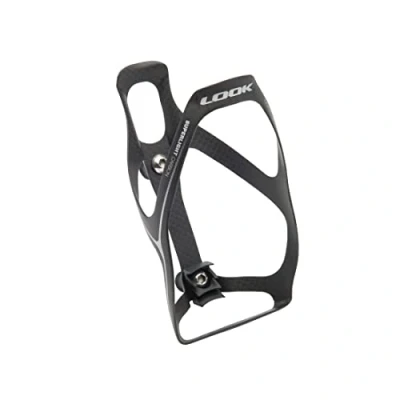Image of LOOK Unisex Adult Super Light Bottle Holder, Black/Silver Matt, One Size