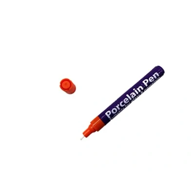 Image of Craftplay Porcelain pens Markers for porcelain, glass and ceramics Dishwasher safe finish Orange