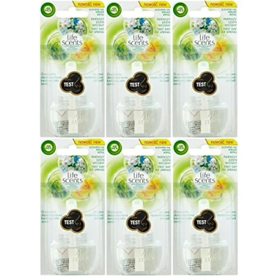 Image of Airwick 6 X AIR WICK ELECTRICAL PLUG IN FRESHENER OIL REFILLS FIRST DAY OF SPRING