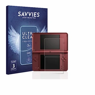 Image of Savvies 6 Pack Screen Protector compatible with Nintendo DSi XL Protection Film Clear