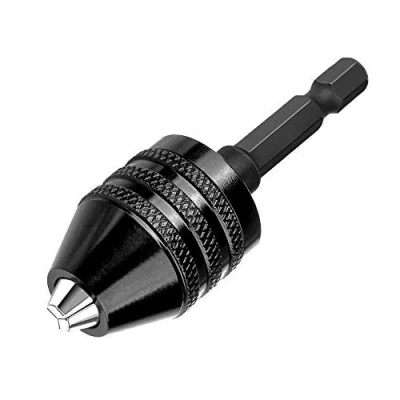 Image of Bestgle 0.5 3mm 1/4 Inch Hex Shank Quick Change Keyless Drill Chuck Conversion Adapter