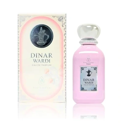 Image of Dinar Wardi 100ml Eau De Parfum Long lasting Perfume for Women Soft Musky Floral Vanilla Spray