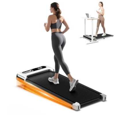 Image of Yagud Walking Pad with Incline,Incline treadmill,2.5HP Under Desk Treadmills for Home/Office,Portable Pads LED Display&amp; Remote Control without Assembly