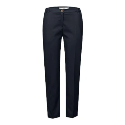 Image of BRAX Women&#039;s S Style Maron Wool Touch Hose in relaxter Silhouette Slacks, Navy, 31W x 30L