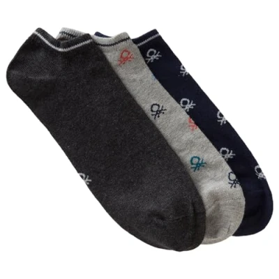 Image of United Colors of Benetton Socks 3 Pairs 6AO32701N, Multicolour 909, S