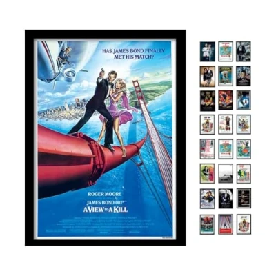 Image of James Bond A View to Kill One Sheet A3 Framed Print